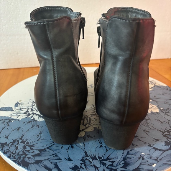 Maurices Black Ankle Boots Size 7.5 Western Boho Zip Booties - Picture 5 of 10